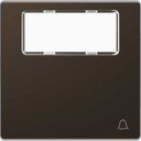 Schneider Electric Merten D-Life MTN3365-6052 Клавиша одиночная "Звонок" (поле для надписи, мокко)