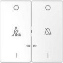 Schneider Electric Merten D-Life MTN3429-6035 Клавиша двойная "Звонок/Горничная" (белый лотос)