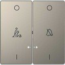 Schneider Electric Merten D-Life MTN3429-6050 Клавиша двойная "Звонок/Горничная" (никель)