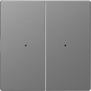 Schneider Electric Merten D-Life PlusLink MTN5220-6036 Клавиша двойная (нержавеющая сталь)