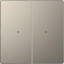 Schneider Electric Merten D-Life PlusLink MTN5220-6050 Клавиша двойная (никель)