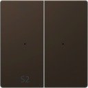 Schneider Electric Merten D-Life PlusLink MTN5226-6052 Клавиша двойная "S1/S2" (мокко)