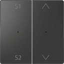 Schneider Electric Merten D-Life PlusLink MTN5227-6034 Клавиша двойная "S1/S2+Вверх/Вниз" (антрацит)