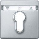 Schneider Electric Merten D-Life MTN348260 Передняя панель для полуцилиндрических замков (алюминий)