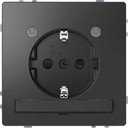 Schneider Electric Merten D-Life MTN2304-6034 Розетка с заземляющим контактом (16 А, под рамку, подсветка, шторки, скрытая установка, антрацит)
