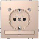 Schneider Electric Merten D-Life MTN2304-6051 Розетка с заземляющим контактом (16 А, под рамку, подсветка, шторки, скрытая установка, шампань)
