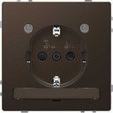 Schneider Electric Merten D-Life MTN2304-6052 Розетка с заземляющим контактом (16 А, под рамку, подсветка, шторки, скрытая установка, мокко)