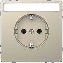 Schneider Electric Merten D-Life MTN2302-6033 Розетка с заземляющим контактом (16 А, под рамку, поле для надписи, шторки, скрытая установка, сахара)