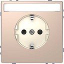 Schneider Electric Merten D-Life MTN2302-6051 Розетка с заземляющим контактом (16 А, под рамку, поле для надписи, шторки, скрытая установка, шампань)