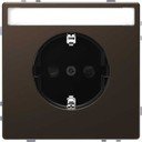Schneider Electric Merten D-Life MTN2302-6052 Розетка с заземляющим контактом (16 А, под рамку, поле для надписи, шторки, скрытая установка, мокко)