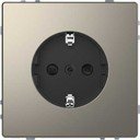 Schneider Electric Merten D-Life MTN2400-6050 Розетка с заземляющим контактом (16 А, под рамку, шторки, скрытая установка, никель)