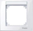 Schneider Electric Merten M-Plan MTN514125 Рамка 1-постовая (универсальная, поле для надписи, белый)
