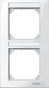 Schneider Electric Merten M-Plan MTN513219 Рамка 2-постовая (вертикальная, поле для надписи, полярно-белый)