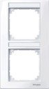 Schneider Electric Merten M-Plan MTN513225 Рамка 2-постовая (вертикальная, поле для надписи, белый)