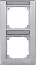 Schneider Electric Merten M-Plan MTN476260 Рамка 2-постовая (вертикальная, поле для надписи, алюминий)