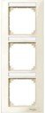 Schneider Electric Merten M-Plan MTN513344 Рамка 3-постовая (вертикальная, поле для надписи, бежевый)