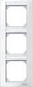 Schneider Electric Merten M-Plan MTN513319 Рамка 3-постовая (вертикальная, поле для надписи, полярно-белый)