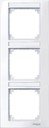 Schneider Electric Merten M-Plan MTN513325 Рамка 3-постовая (вертикальная, поле для надписи, белый)