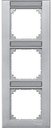 Schneider Electric Merten M-Plan MTN476360 Рамка 3-постовая (вертикальная, поле для надписи, алюминий)