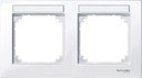 Schneider Electric Merten M-Plan MTN514225 Рамка 2-постовая (горизонтальная, поле для надписи, белый)