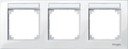 Schneider Electric Merten M-Plan MTN514319 Рамка 3-постовая (горизонтальная, поле для надписи, полярно-белый)