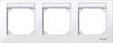 Schneider Electric Merten M-Plan MTN514325 Рамка 3-постовая (горизонтальная, поле для надписи, белый)
