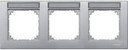 Schneider Electric Merten M-Plan MTN472360 Рамка 3-постовая (горизонтальная, поле для надписи, алюминий)