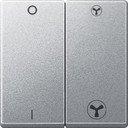 Schneider Electric Merten Artec/Antique MTN435060 Клавиша для механизма выключателя вентиляции двойная (алюминий)