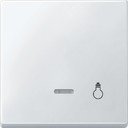 Schneider Electric Merten Artec/Antique MTN437919 Клавиша выключателя "Свет" одиночная (линза индикатора, полярно-белая)
