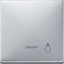 Schneider Electric Merten Artec/Antique MTN437960 Клавиша выключателя "Свет" одиночная (линза индикатора, алюминий)