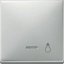 Schneider Electric Merten Artec/Antique MTN437946 Клавиша выключателя "Свет" одиночная (линза индикатора, стальная)