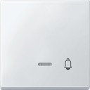 Schneider Electric Merten Artec/Antique MTN437819 Клавиша выключателя "Звонок" одиночная (линза индикатора, полярно-белая)
