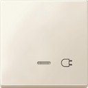 Schneider Electric Merten Artec/Antique MTN437244 Клавиша выключателя "Розетка" одиночная (линза индикатора, бежевая)