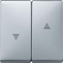 Schneider Electric Merten Artec/Antique MTN411560 Клавиша для жалюзи двойная (алюминий)