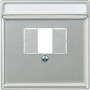 Schneider Electric Merten Artec MTN297846 Крышка розетки информационной (RJ11/RJ45/Audio/USB, TAE, стальная)