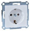 Schneider Electric Merten System M MTN2401-0325 Розетка с заземляющим контактом (16 А, под рамку, скрытая установка, белая)