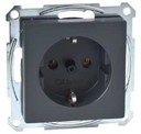 Schneider Electric Merten System M MTN2401-0414 Розетка с заземляющим контактом (16 А, под рамку, скрытая установка, антрацит)