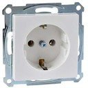 Schneider Electric Merten System M MTN2401-0319 Розетка с заземляющим контактом (16 А, под рамку, скрытая установка, полярно-белая)