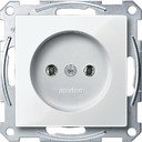 Schneider Electric Merten System M MTN2001-0319 Розетка без заземляющего контакта (16 А, под рамку, скрытая установка, полярно-белая)