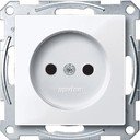 Schneider Electric Merten System M MTN2000-0325 Розетка без заземляющего контакта (16 А, под рамку, шторки, скрытая установка, белая)