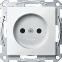 Schneider Electric Merten System M MTN2000-0319 Розетка без заземляющего контакта (16 А, под рамку, шторки, скрытая установка, полярно-белая)