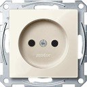 Schneider Electric Merten System M MTN2000-0344 Розетка без заземляющего контакта (16 А, под рамку, шторки, скрытая установка, бежевая)