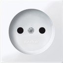 Schneider Electric Merten System M MTN2002-0325 Розетка без заземляющего контакта (16 А, под рамку, шторки, скрытая установка, белая)