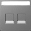 Schneider Electric Merten D-Life MTN4564-6036 Крышка розетки информационной (2xRJ45, поле для надписи, нержавеющая сталь)