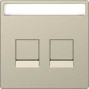 Schneider Electric Merten D-Life MTN4564-6033 Крышка розетки информационной (2xRJ45, поле для надписи, сахара)