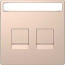 Schneider Electric Merten D-Life MTN4564-6051 Крышка розетки информационной (2xRJ45, поле для надписи, шампань)