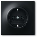 ABB Impuls 2CKA002013A5334 Розетка Schuko (16A, под рамку, с/у, з/к, шторки, черный бархат)
