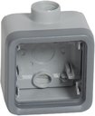 Legrand Plexo 069652 Коробка монтажная 1-постовая (универсальная, IP55, серый)