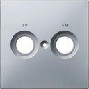 Schneider Electric Merten Artec/Antique MTN299760 Крышка розетки телевизионной (TV+Radio, алюминий)