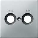 Schneider Electric Merten Artec/Antique MTN299646 Крышка розетки телевизионной (TV/Radio+SAT, стальная)
